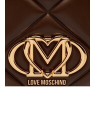 LOVE MOSCHINO EMBOSSED QUILTED Zaino trapuntato marrone - Borse Donna - 7