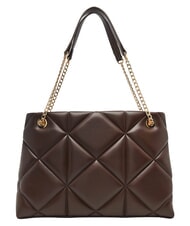 LOVE MOSCHINO EMBOSSED QUILTED Borsa a spalla, doppio manico marrone - Borse Donna - 4