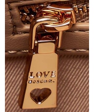 LOVE MOSCHINO EMBOSSED QUILTED Borsa a spalla, doppio manico marrone - Borse Donna - 6