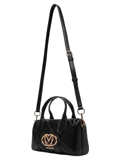 EMBOSSED QUILTED Borsa a mano, con tracolla Nero - Borse Donna