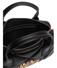 LOVE MOSCHINO EMBOSSED QUILTED Borsa a mano, con tracolla Nero - Borse Donna - 6