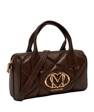 LOVE MOSCHINO EMBOSSED QUILTED Borsa a mano, con tracolla marrone - Borse Donna - 3