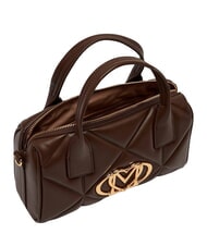 LOVE MOSCHINO EMBOSSED QUILTED Borsa a mano, con tracolla marrone - Borse Donna - 5