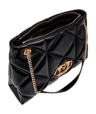 LOVE MOSCHINO EMBOSSED QUILTED Borsa a spalla, doppio manico Nero - Borse Donna - 5