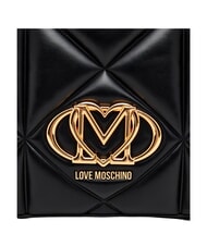 LOVE MOSCHINO EMBOSSED QUILTED Borsa a spalla, doppio manico Nero - Borse Donna - 8