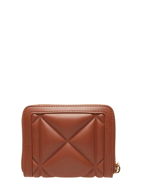 EMBOSSED QUILTED Portafoglio medio, ziparound marrone - Portafogli Donna