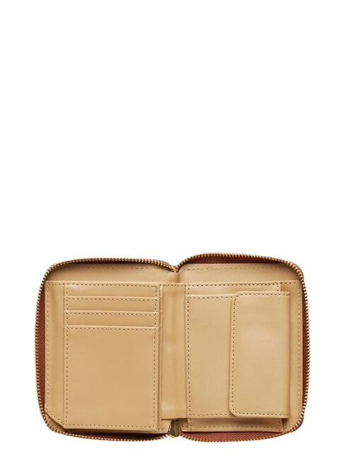 EMBOSSED QUILTED Portafoglio medio, ziparound marrone - Portafogli Donna