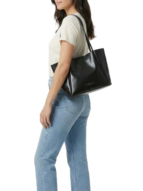 MAGDA Borsa a spalla, in pelle Nero Oro - Borse Donna