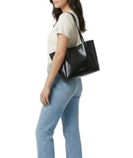 THE BRIDGE MAGDA Borsa a spalla, in pelle Nero Oro - Borse Donna - 2