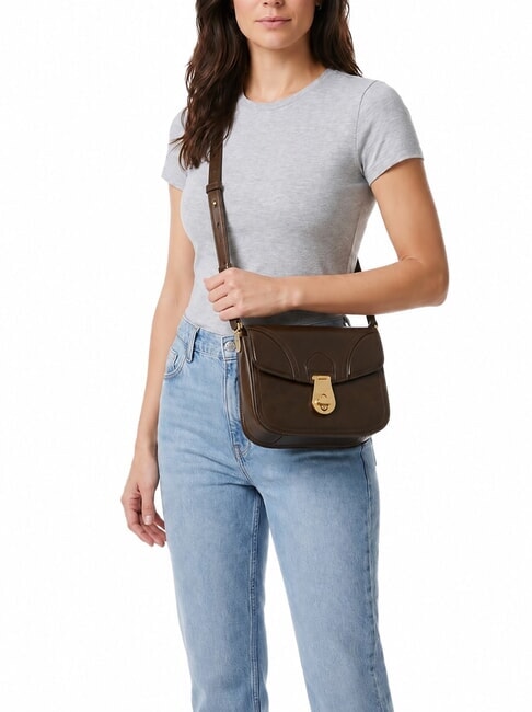 MIA Mini Bag a tracolla moka with gold - Borse Donna