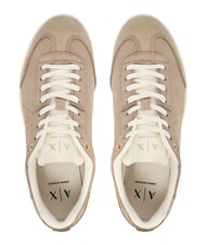 ARMANI EXCHANGE BEA Sneakers in pelle sand+pale gold - Scarpe Donna - 4