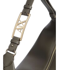 ARMANI EXCHANGE LIZ PEBBLE Borsa hobo grande a spalla savanna - Borse Donna - 3