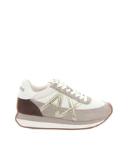 ARMANI EXCHANGE ROYALE SUEDE AIR MESH Sneakers  sand+off white - Scarpe Donna - 2