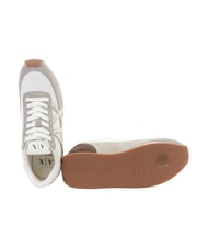 ARMANI EXCHANGE ROYALE SUEDE AIR MESH Sneakers  sand+off white - Scarpe Donna - 4