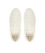 ARMANI EXCHANGE A|X Sneakers in pelle off white+salt rose - Scarpe Donna - 4