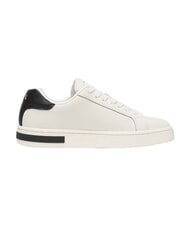 ARMANI EXCHANGE A|X Sneakers in pelle off white+black - Scarpe Donna - 3