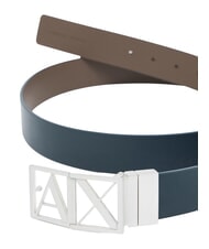 ARMANI EXCHANGE A|X Cintura doubleface navy/t.moro - Cinture - 2