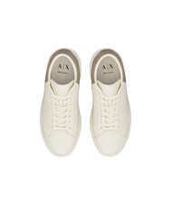 ARMANI EXCHANGE ACTION Sneakers in pelle off white+winter twing - Scarpe Uomo - 4