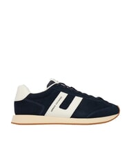 ARMANI EXCHANGE ROUND Sneakers in pelle deep navy+off white - Scarpe Uomo - 2