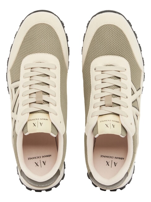 DROP MICROSUEDE Sneakers con logo a contrasto cream+winter twing - Scarpe Uomo
