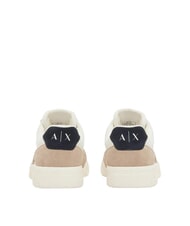 ARMANI EXCHANGE DUCK Sneakers in pelle earth+deep navy+off white - Scarpe Uomo - 3