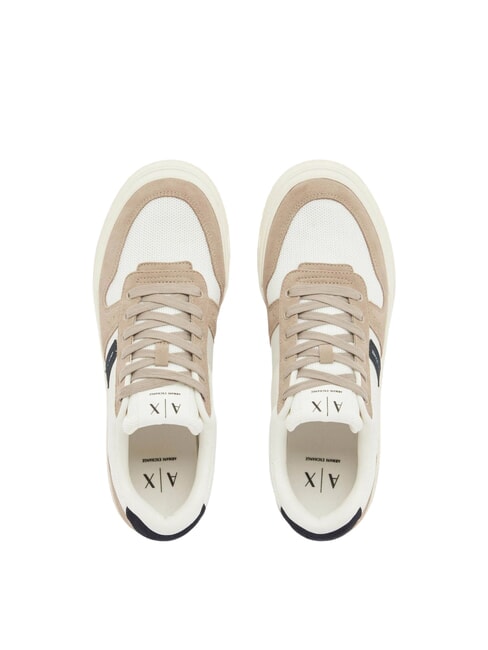 DUCK Sneakers in pelle earth+deep navy+off white - Scarpe Uomo