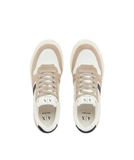 ARMANI EXCHANGE DUCK Sneakers in pelle earth+deep navy+off white - Scarpe Uomo - 4