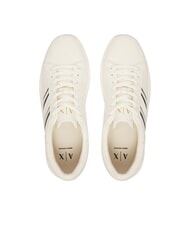 ARMANI EXCHANGE LONDON Sneakers off white+black - Scarpe Uomo - 4