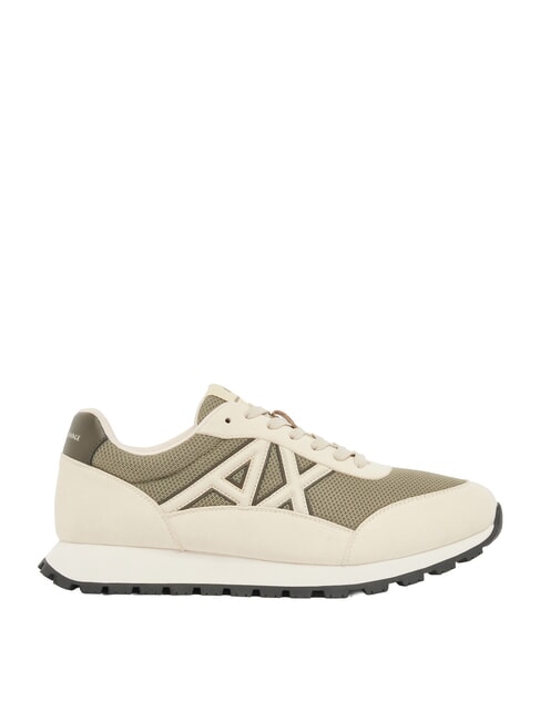 DROP MICROSUEDE Sneakers con logo a contrasto cream+winter twing - Scarpe Uomo