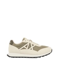 ARMANI EXCHANGE DROP MICROSUEDE Sneakers con logo a contrasto cream+winter twing - Scarpe Uomo - 2