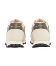 ARMANI EXCHANGE DROP MICROSUEDE Sneakers con logo a contrasto cream+winter twing - Scarpe Uomo - 3