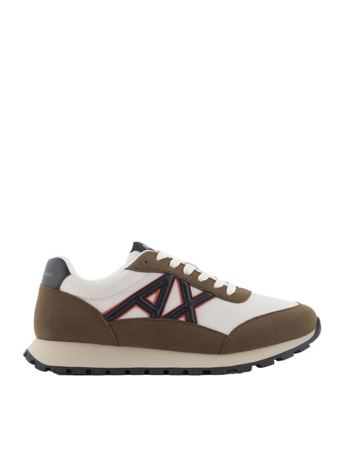 DROP MICROSUEDE Sneakers con logo a contrasto musk + off white - Scarpe Uomo