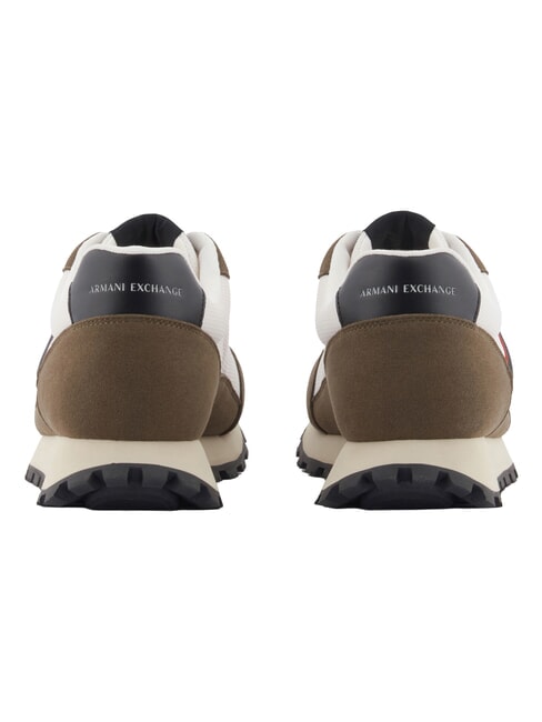 DROP MICROSUEDE Sneakers con logo a contrasto musk + off white - Scarpe Uomo