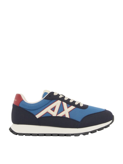 DROP MICROSUEDE Sneakers con logo a contrasto deep navy+china blue - Scarpe Uomo