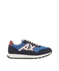 ARMANI EXCHANGE DROP MICROSUEDE Sneakers con logo a contrasto deep navy+china blue - Scarpe Uomo - 2