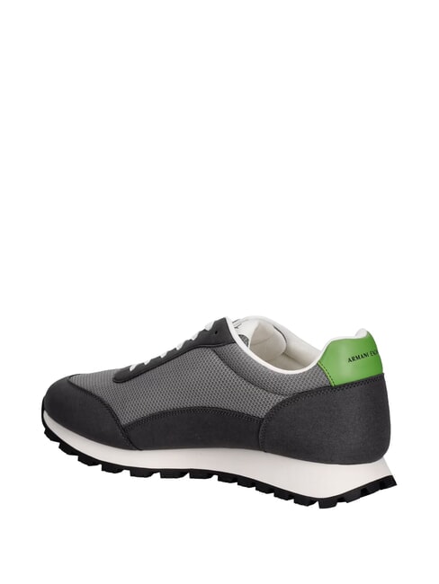 DROP MICROSUEDE Sneakers con logo a contrasto gunmetal+neutral gray - Scarpe Uomo