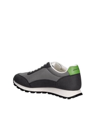 ARMANI EXCHANGE DROP MICROSUEDE Sneakers con logo a contrasto gunmetal+neutral gray - Scarpe Uomo - 3
