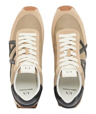 ARMANI EXCHANGE ROYALE SUEDE AIR MESH Sneakers in pelle AX logo soul+black - Scarpe Uomo - 4