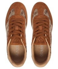 GUESS JACEK Sneakers misto pelle COGNAC - Scarpe Donna - 3