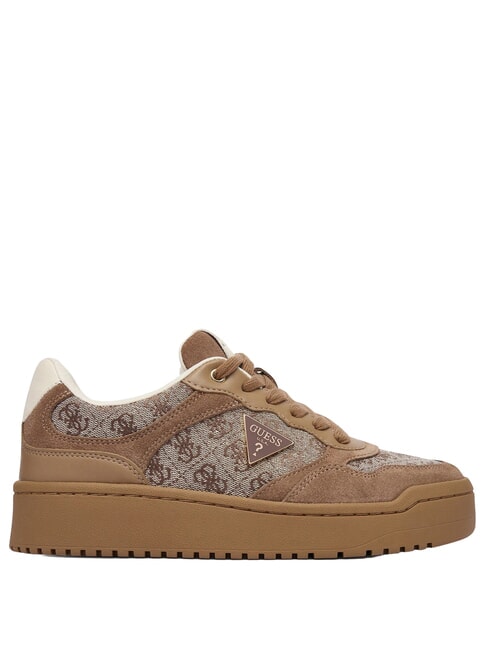 MIRIAM16 Sneakers misto pelle taupe - Scarpe Donna
