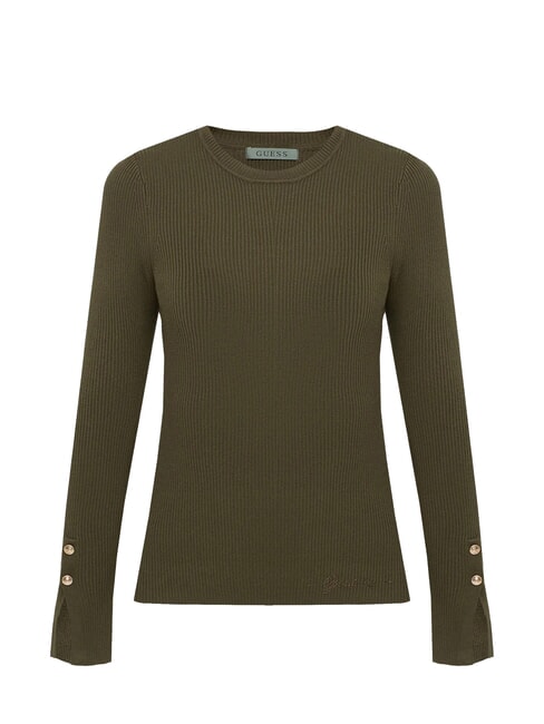 ELLIE Maglione girocollo olive morning - Maglie Donna