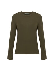 GUESS ELLIE Maglione girocollo olive morning - Maglie Donna - 3