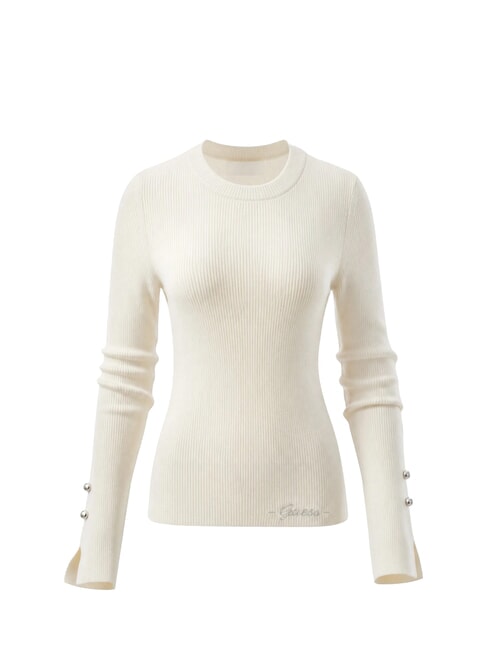 ELLIE Maglione girocollo cremwhi - Maglie Donna