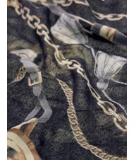 GUESS PRINTED Sciarpa con motivo a catena NERO - Sciarpe - 3