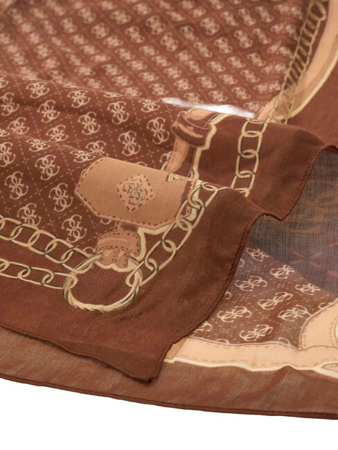 LINDSEY PRINTED Sciarpa con motivo geometrico brown - Sciarpe