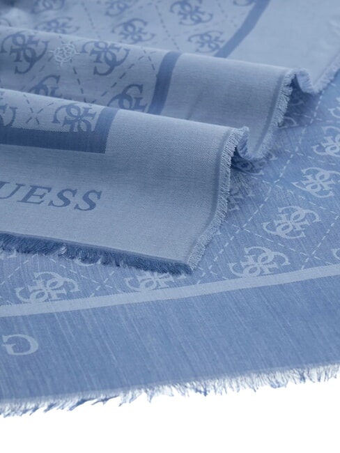 JACQUARD Sciarpa monogramma placid blue - Sciarpe