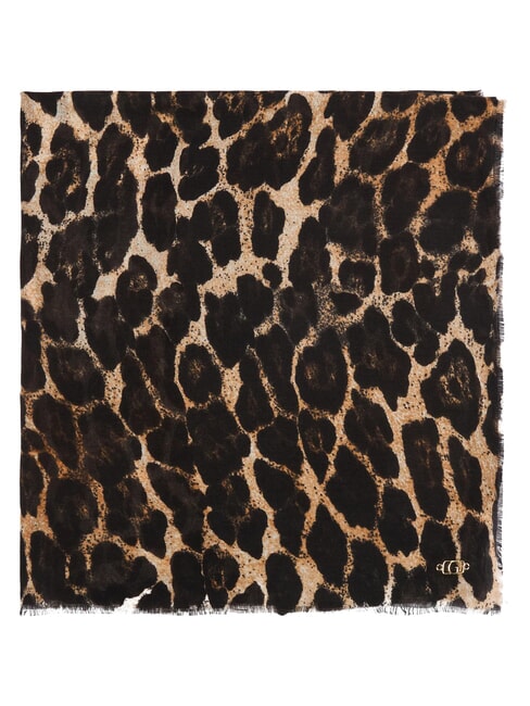 PRINTED Sciarpa con frange leopard - Sciarpe