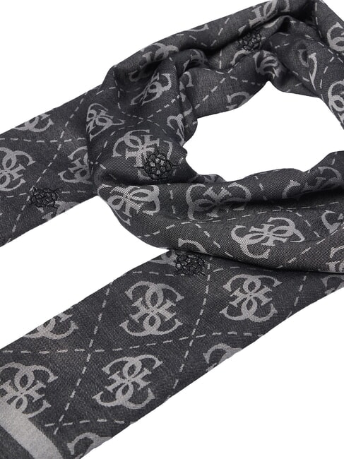 JACQUARD Sciarpa monogramma NERO - Sciarpe