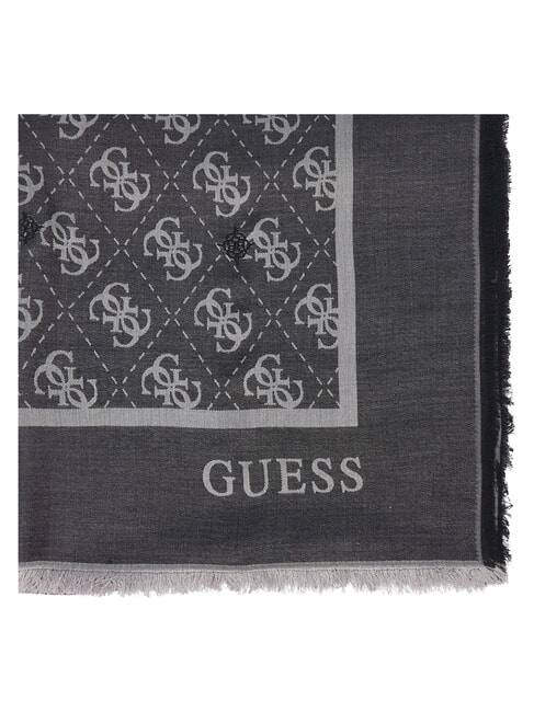 JACQUARD Sciarpa monogramma NERO - Sciarpe