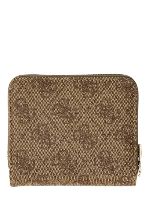 COLEEN Portafoglio compatto, ziparound LATTE LOGO - Portafogli Donna